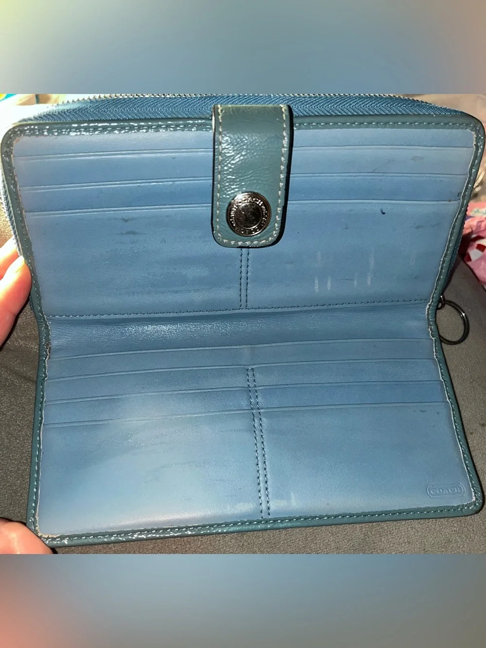 Coach Vintage Signature Color Block Wallet